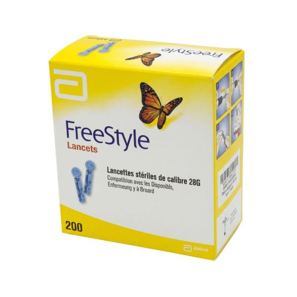 FREESTYLE PAPILLON - 200 Lancettes
