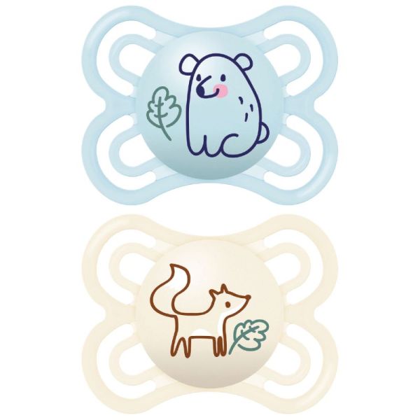 SUCETTE MAM PERFECT SILICONE 2-6M X2