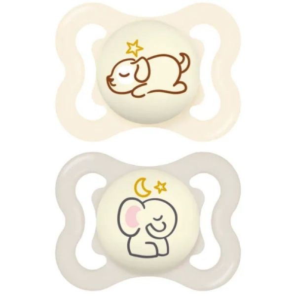 Sucettes MAM Supreme Nuit 2-6 mois x2