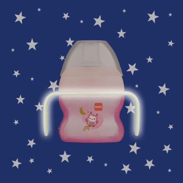 Starter Cup Night MAM Tasse à bec souple 150 ml 4+ mois - Rose
