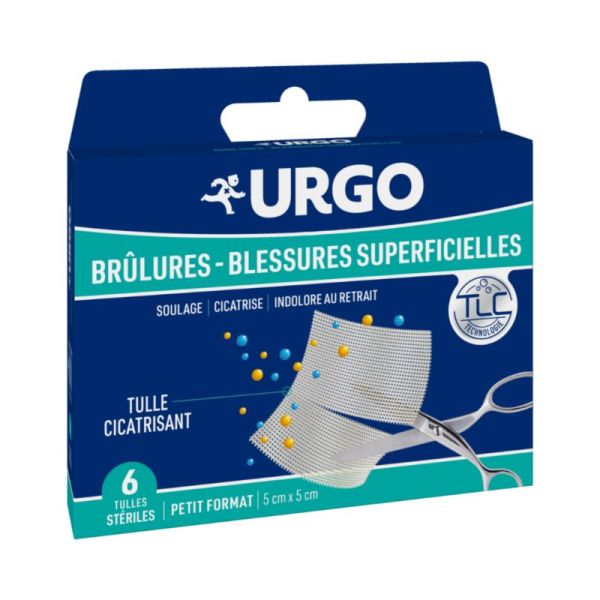 Urgo Brulure Tulle  8cmx8cm - 4 tulles