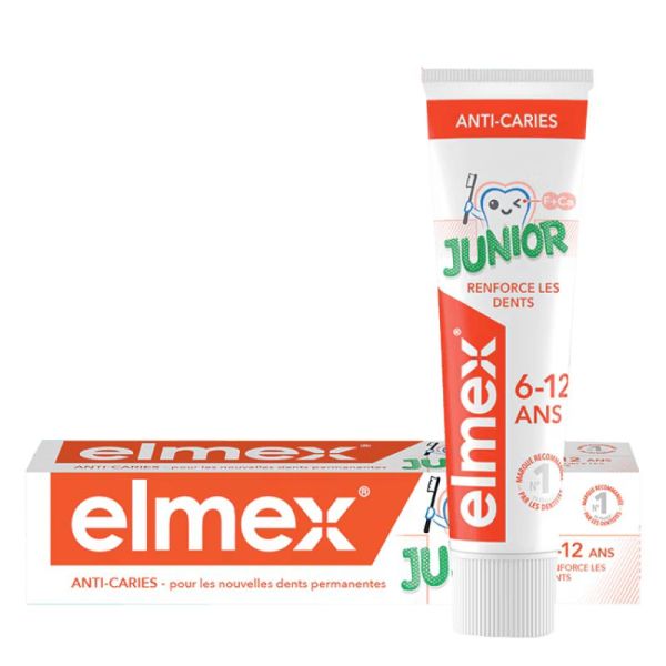 ELMEX DENTIFRICE JUNIOR 6-12 ans 75 ml