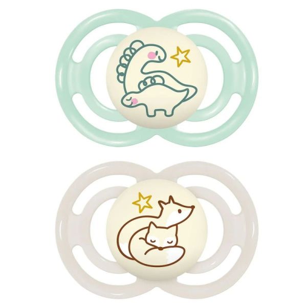 Sucettes MAM Perfect Nuit 18+ mois x2