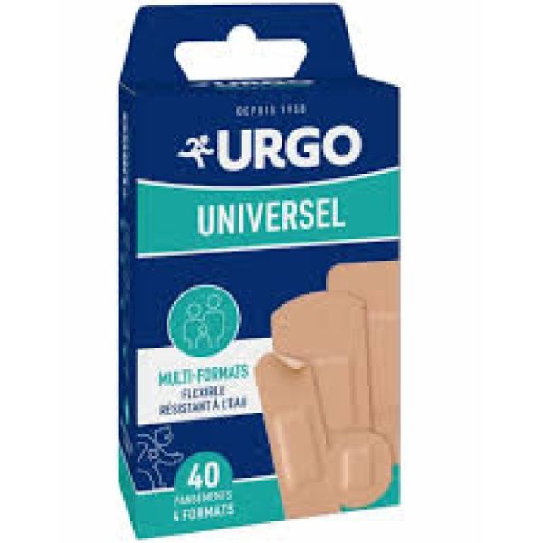 URGO PANSEMENTS UNIVERSEL 4 formats 40 pansements