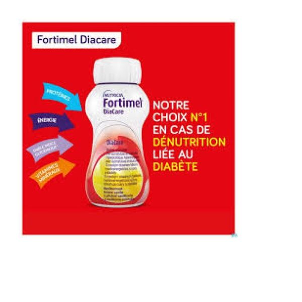 FORTIMEL DIACARE NUTRIMENTS FRAISE 4BOUT/200ML