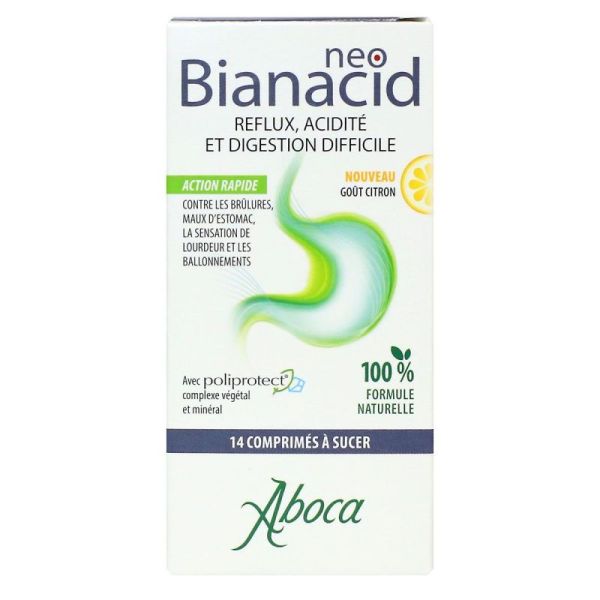 Neobianacid acidité et reflux Citron 14 comprimés
