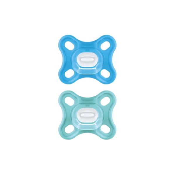 MAM 2 sucette Comfort silicone 0-2 mois - (2 colories)