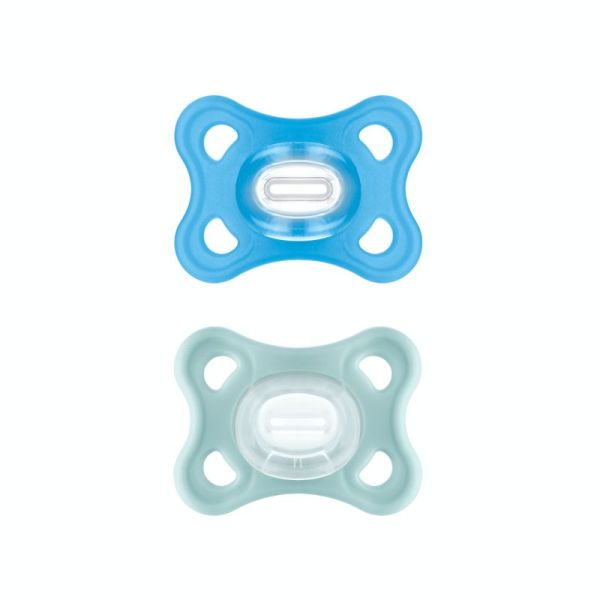 SUCETTE MAM COMFORT SILICONE BLEU 2-6M X2
