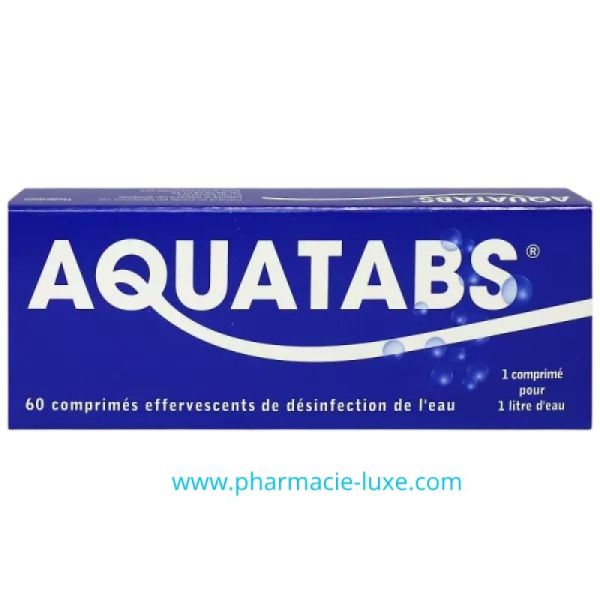 Aquatabs – Purification de l’eau rapide et sûre 60 cp