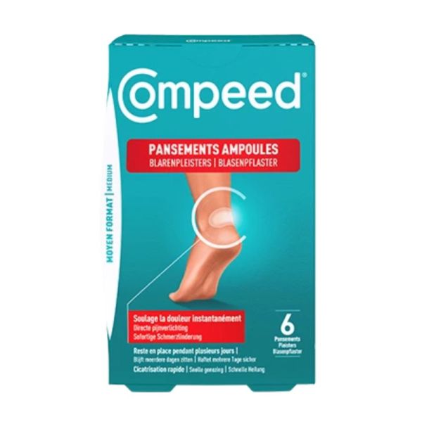 Compeed - Pansements pour ampoules - Moyen Format X5