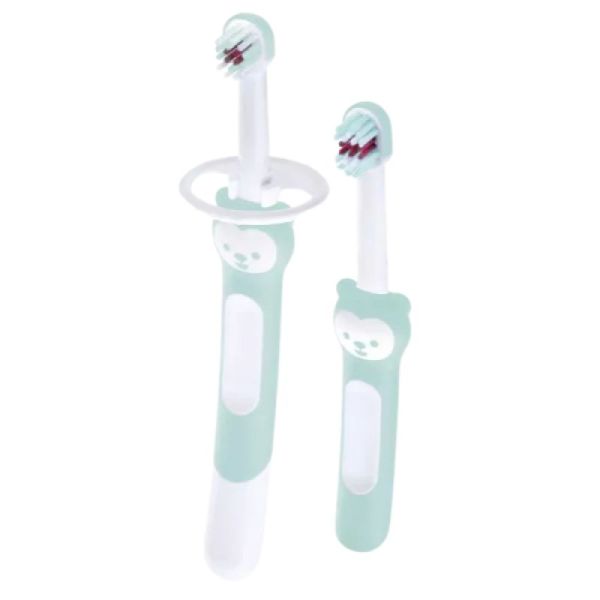 Kit à brosse à dents MAM, 2 brosses à dents - (3 colories)