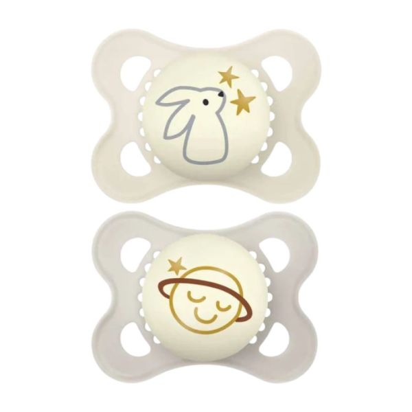 Sucettes nuit MAM Original 2-6 mois x2 - (6 colories)