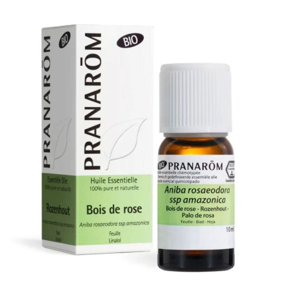 Pranarôm huile essentielle Bois de Rose Bio 10 ml