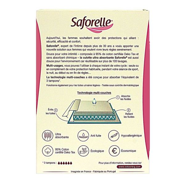 Culotte règles ultra absorbante taille L