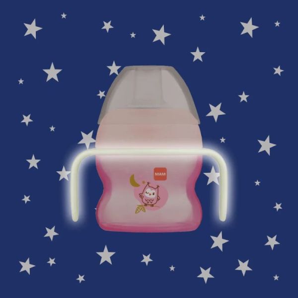 Starter Cup Night MAM Tasse à bec souple 150 ml 4+ mois - Rose