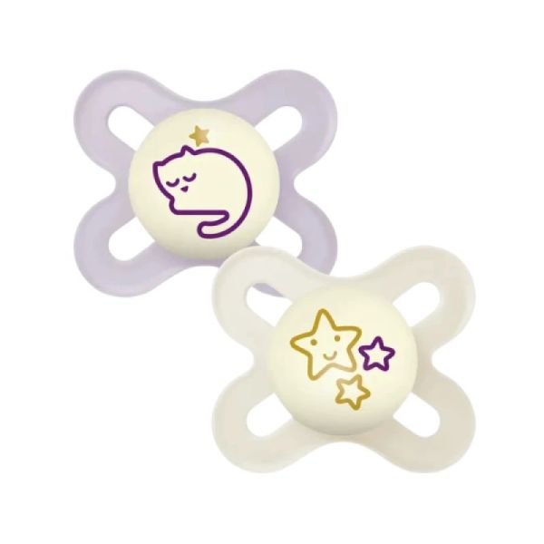 MAM Sucette Original Naissance Nuit 0-2mois X2 - (3 colories)
