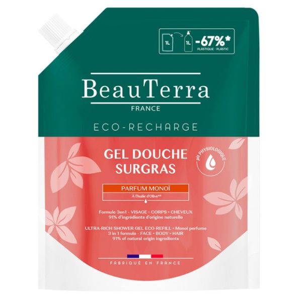 Beauterra Gel Dch Monoi Rech 1L