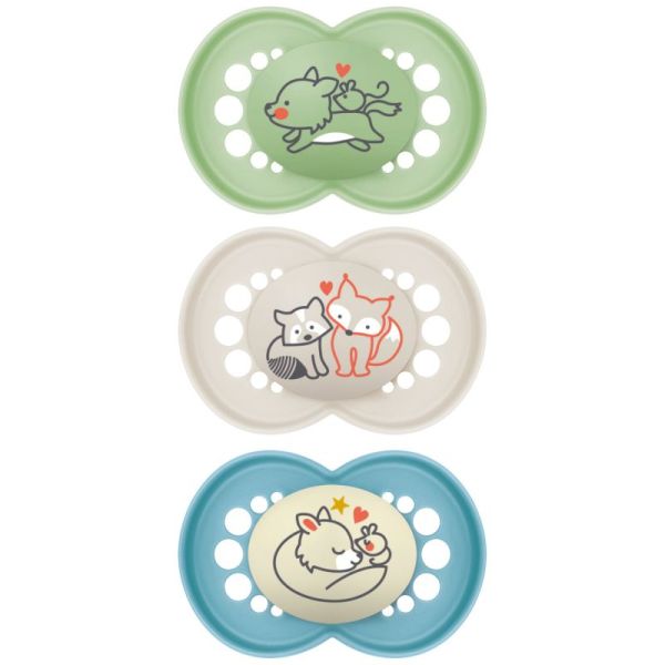 Sucette Mam Original Bleu Sil18+M X3