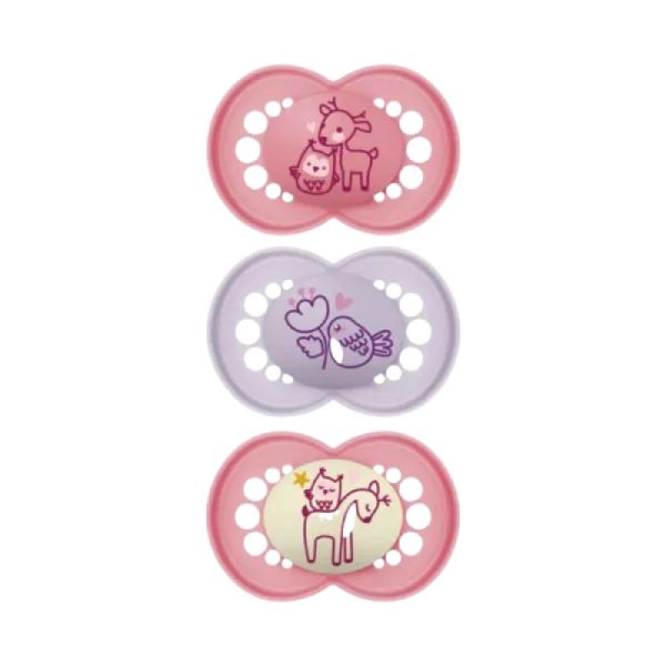 Mam - Sucette Original Silicone 18+mois X3 - (4 colories)