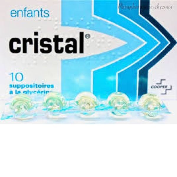 CRISTAL SUPPO ENF SACH/10