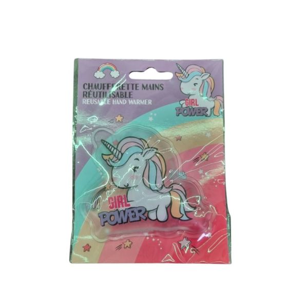 Chauferrette mains reutilisable Licorne