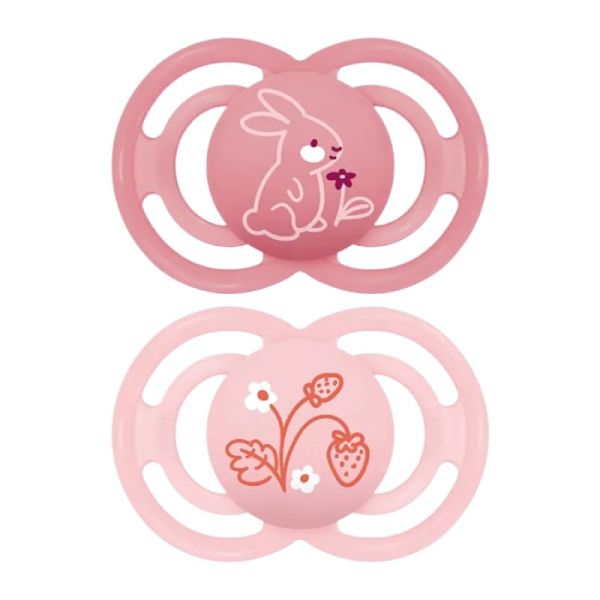 MAM sucette Perfect animal silicone 6+mois X2 - (4 colories)