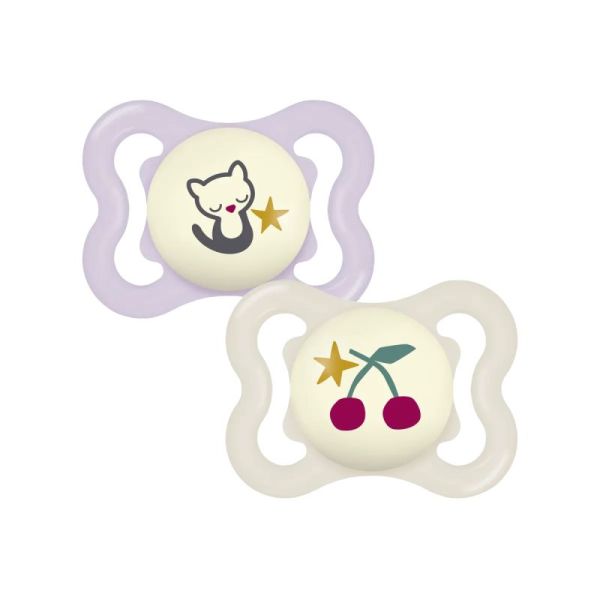 MAM Sucettes Supreme Nuit 2-6 mois x2 - (3 colories)