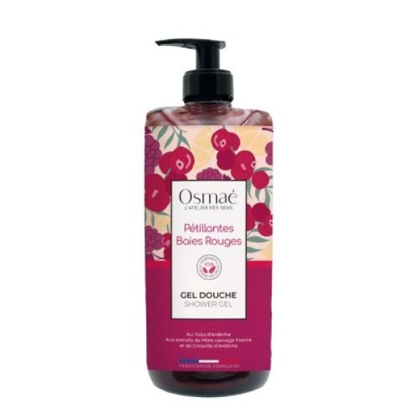 Gel douche pétillantes baies rouges 1L