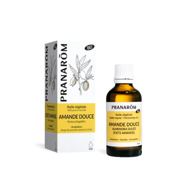 Pranarom Huile végétale Bio à l'Amande Douce 50ml