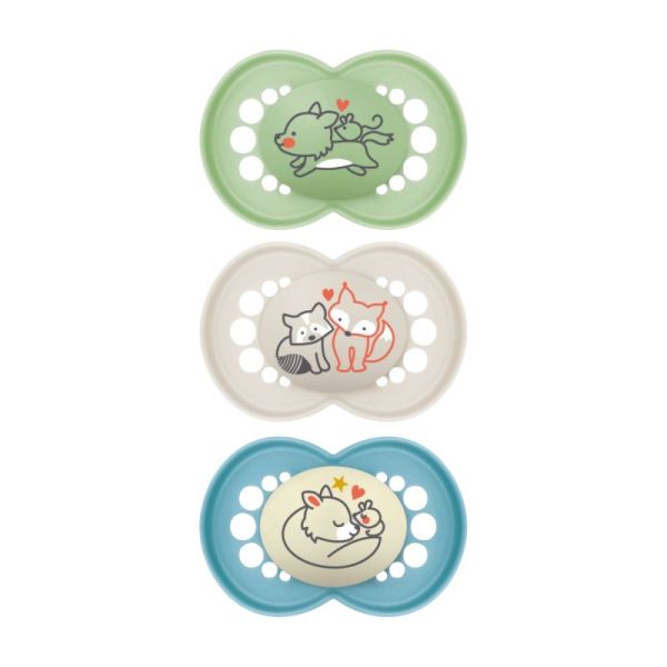 Mam - Sucette Original Silicone 18+mois X3 - (4 colories)