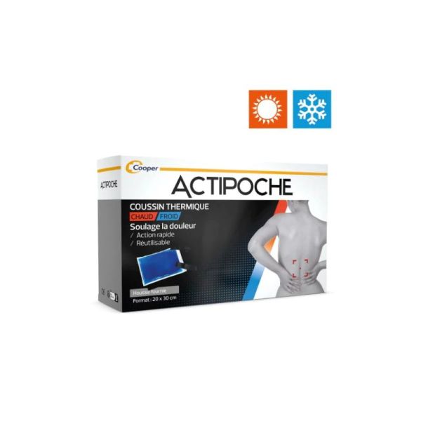 Actipoche Coussin Thermique Chaud/ Froid - Douleur 20X30 cm