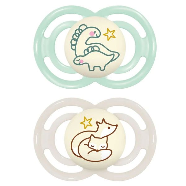 Sucettes MAM Perfect Nuit 6+ mois x2