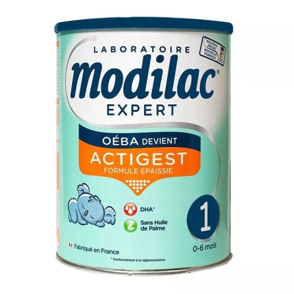 Actigest 1 formule épaisse lait infantile 0-6 mois 800g