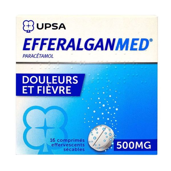 Efferalgan 500mg -paracétamol - 16 comprimés effervescents