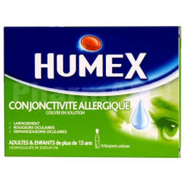 HUMEX CONJ ALLERG 2% COL DOSE 10