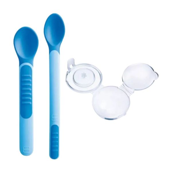 Lot de 2 cuillères thermosensibles + étui de protection - (3 colories)
