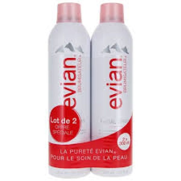 Brumisateur Eau d'Evian 300 ml LE LOT DE 2