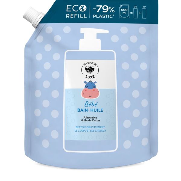 PP BAIN HUILE BEBE RECHARGE 600ML