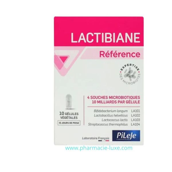 Lactibiane Référence – 10 gélules | Probiotiques 10 milliards UFC – PiLeJe