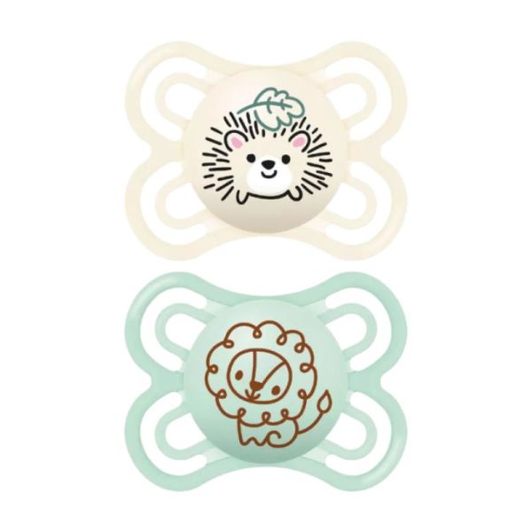 MAM sucette Perfect Nuit 2-6 mois X2 (3 colories)