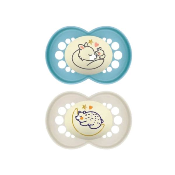 MAM - Sucettes nuit Original 6+ mois x2 - (3 colories)
