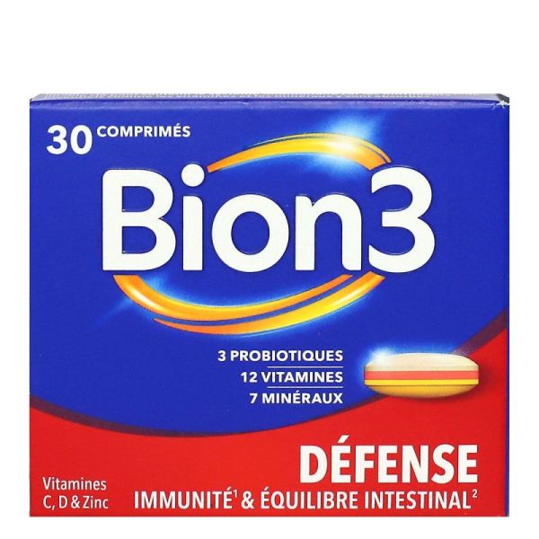 Bion 3 adultes activateur de santé 30 comprimés