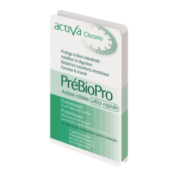 ACTIVA Chrono PrébioPro 15 gélules