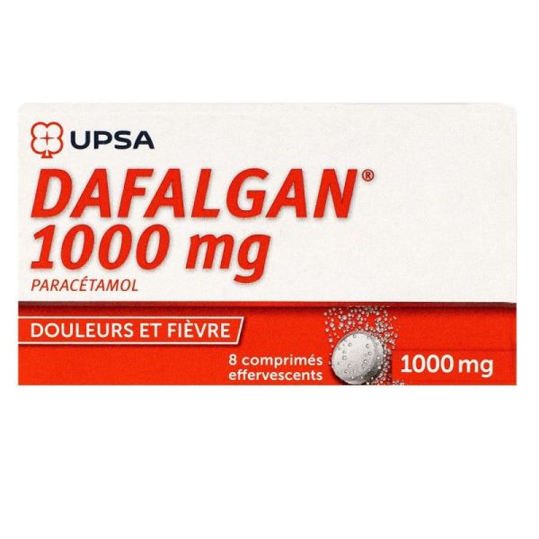 Dafalgan 1g -paracétamol - 8 comprimés effervescents
