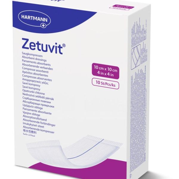 ZETUVIT PANS ABSORB STER 10X20CM B/10