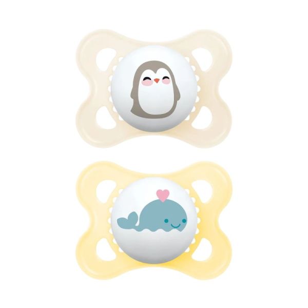 MAM - Sucette Original Phosphorescente 2-6 mois x2 - (3 colories)