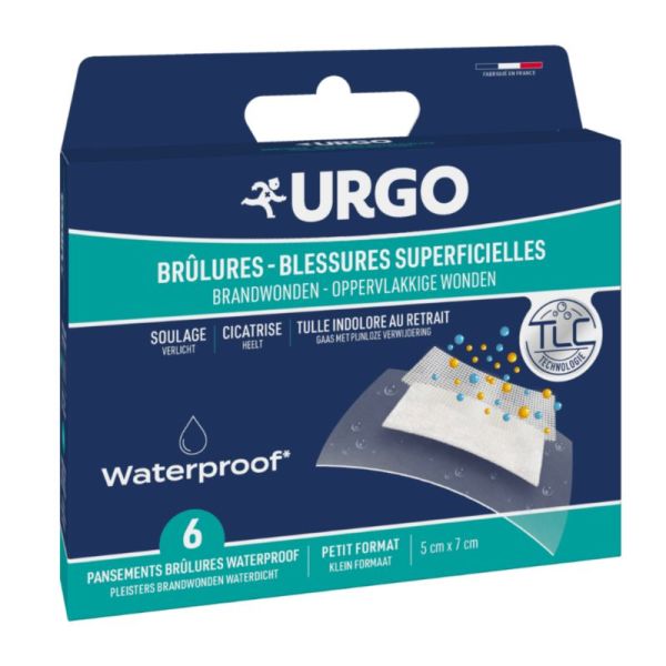 Urgo Brulure Waterproof - 6 pansements